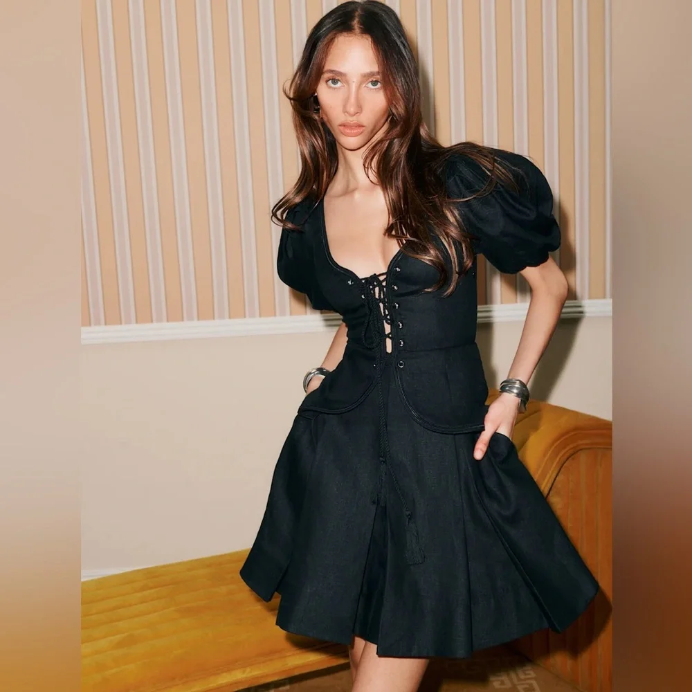 Reformation | Dresses | Reformation Melis Linen Mini Dress